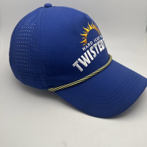 Hard Iced Tea Twisted Tea Snapback Rope Hat Cap Blue One Size Embroidered - Picture 2 of 4